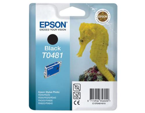 Tinte Epson T048140 schwarz, 13ml zu Stylus Photo R200/R300/RX500, 630 Seiten