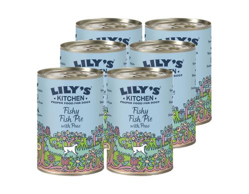 Lilys Kitchen Nassfutter fr Hunde Fischpastete, 6x400g