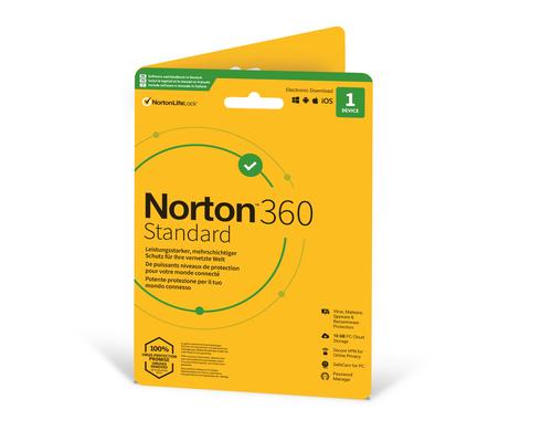 Norton 360 Standard Non-Subscription Sleeve, Vollversion, 1 PC, 1J, ML