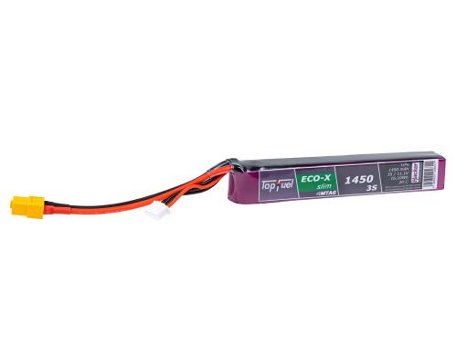 TopFuel LiPo-Akku 11.1V 1450mAh 3S 20C MTAG 125x19x20 103g slim XT60