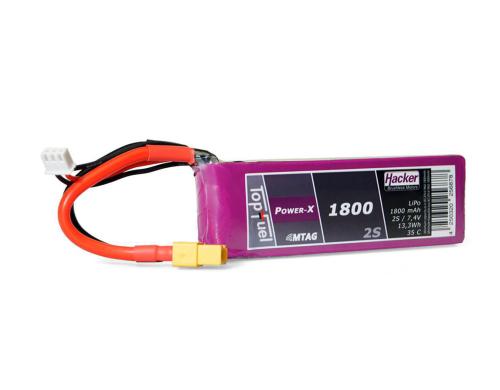 TopFuel LiPo-Akku 7.4V 1800mAh 2S 35C MTAG 108x34x15 mm, 121 g XT60