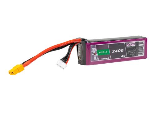 TopFuel LiPo-Akku 14.8V 2400mAh 4S 20C MTAG 109x34x28 mm, 226 g XT60