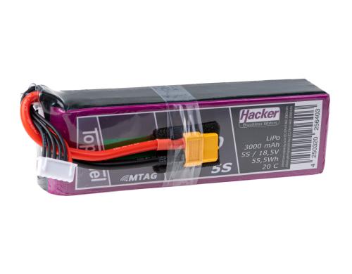 TopFuel LiPo-Akku 18.5V 3000mAh 5S 20C MTAG 140x43x29 mm 363g XT60