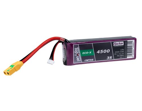 TopFuel LiPo-Akku 11.1V 4500mAh 3S 20C MTAG 140x43x25 mm, 327 g XT90/AS