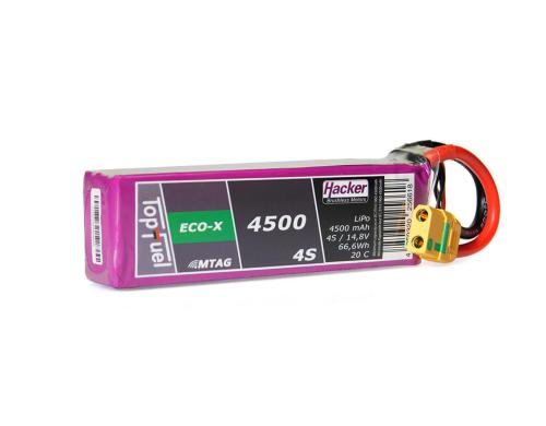 TopFuel LiPo-Akku 14.8V 4500mAh 4S 20C MTAG 140x43x32 mm, 427 g XT90/AS