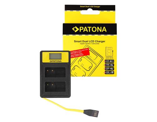 PATONA Smart Dual LCD USB Ladegert Fr Panasonic DMW-BLC12PP