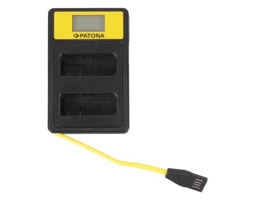 PATONA Smart Dual LCD USB Ladegert Fr Nikon Akku EN-EL14