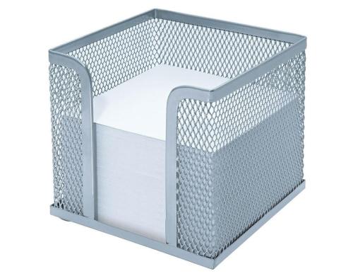 WEDO Zettelbox Office-Serie Silber 700 Blatt, fr Bltter 9 x 9 cm