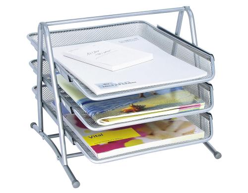 WEDO Ablagefach Office-Serie Silber Grsse: 35 x 30 x 27 cm