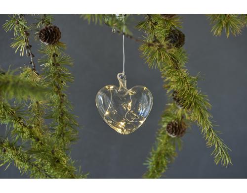 Sirius LED Weihnachtskugel Wave Herz klein indoor, 5x LED