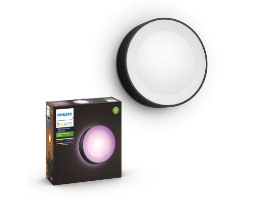 Philips Hue Wandleuchte Daylo bk 15W LED, 1050 lm, RGBW, 2200-6500K, Outdoor