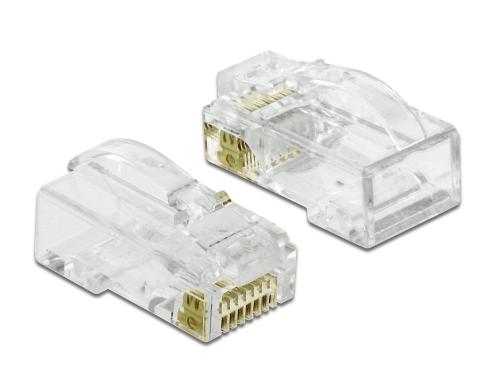 Delock RJ45 Stecker, UTP, Cat.6, 20 Stck RJ45 Crimp+Cut+Curve Stecker