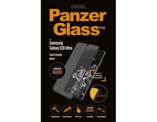 Panzerglass DisplayschutzCV BiometricGlass fr Samsung Galaxy S20 Ultra