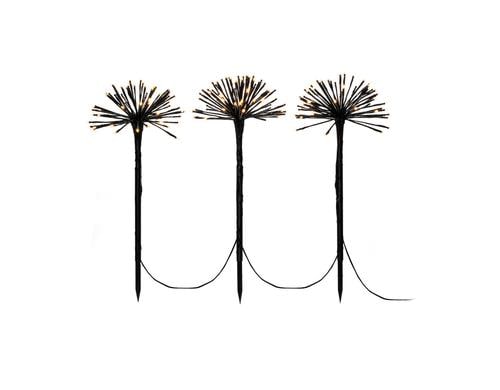 Konstsmide LED Baum Pusteblume 3er Set, Out door, H:0.5m, 24V, Schwarz, Kabel: 10m