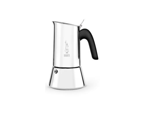 Bialetti Venus fr 2 Tassen Edelstahl mit schwarzem Kunststoff