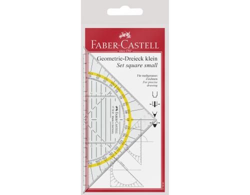 Faber-Castell Geodreieck 14 cm glasklar