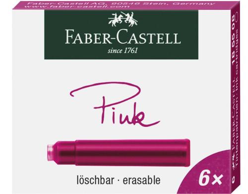 Faber-Castell Tintenpatrone 6 Stck pink