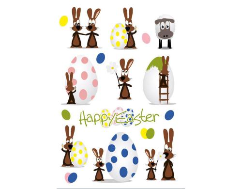 Herma Sticker Ostern Hasenparty 3 Blatt / 30 Sticker