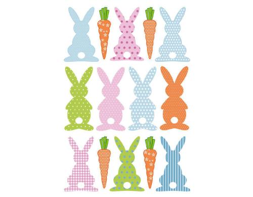 Herma Sticker Ostern Hasenralley 3 Blatt / 14 Sticker