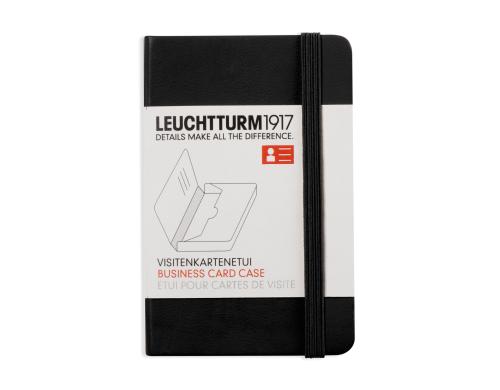 Leuchtturm Visitenkartenetui schwarz Grsse: 65 x 100 x 15 mm, fr 25 Karten