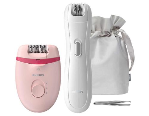 Philips Satinelle Essential inkl. Trimmer inkl. Pinzette, Tasche