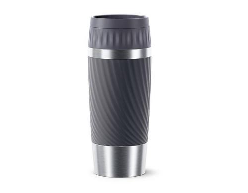 Emsa Travel Mug Easy Twist 0.36 Liter Edelstahl, Anthrazit