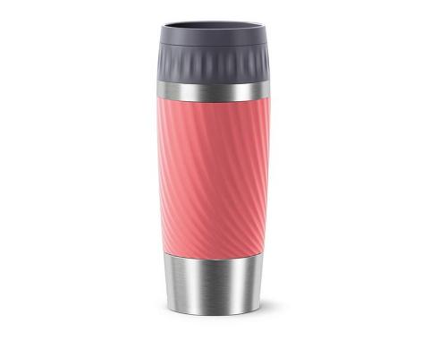 Emsa Travel Mug Easy Twist 0.36 Liter Edelstahl, Koralle