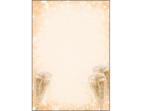 Sigel Motiv-Papier Champagne A4 Feinpapier (Ink/Laser/Copy), 90g, 100 Blatt