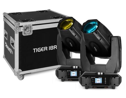 BeamZ Pro Tiger 18R Set 2x Tiger 18R Moving Head in Case