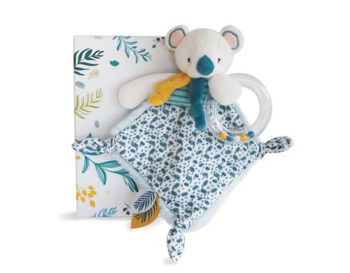 DouDou Geschenkset Koala Rassel mit Schmusetuch 22cm