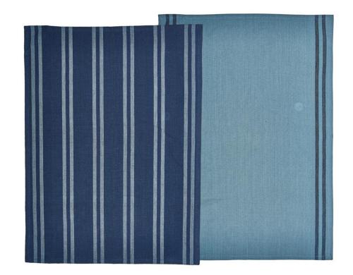 Sdahl Geschirrtuch Soft Indigo 2er Set 50x70cm, blau, 100% Baumwolle