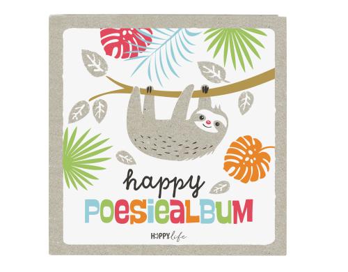 Goldbuch Poesiealbum Happylife Faultier 1 Stck, Grsse: 16.5x16.5cm, 96 Blatt