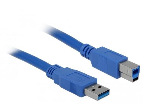 USB3.0 Kabel, 1.8m, A-B, Blau fr USB3.0 Gerte, bis 5Gbps