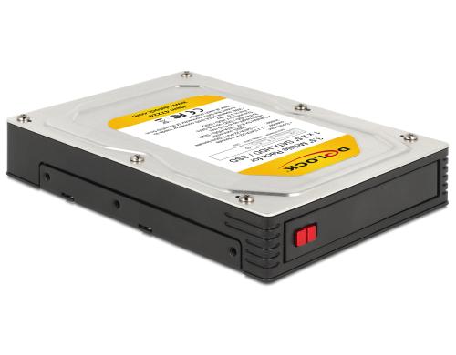 Delock Wechselrahmen fr 1 x 2.5HDD/SDD passend fr 3.5 Schacht, Hot-Swap