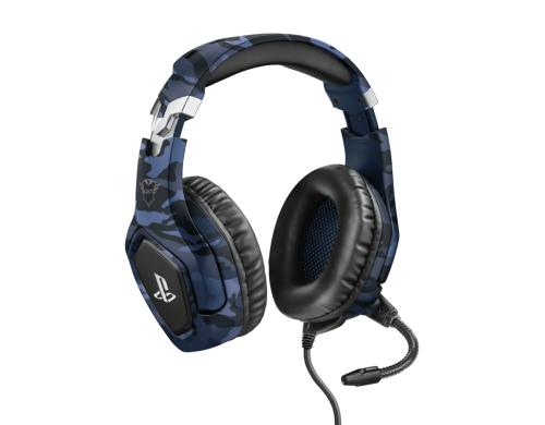 Trust GXT 488 Forze-G PS4 Gaming Headset Offiziell lizenziert fr PS4, blue