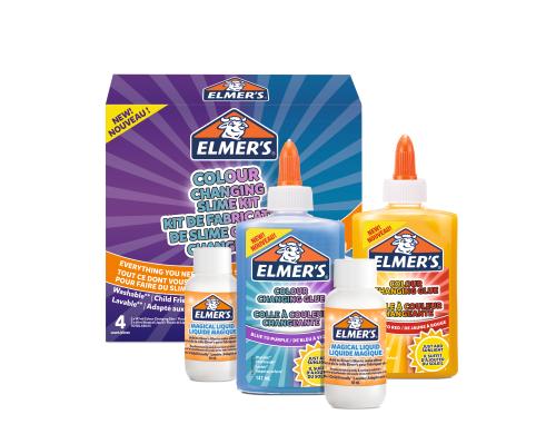 Elmer's Slime Kit Color Changing blau-lila und gelb-orange