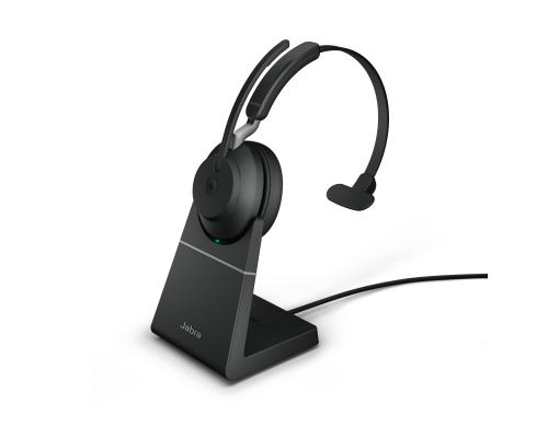 Jabra Evolve2 65 Mono MS Schwarz BT380, USB-A, Stand