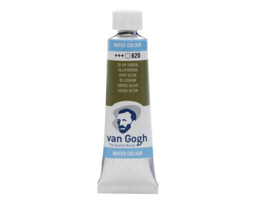 Van Gogh Aquarellfarbe Einzelfarbe Tube 620 10 ml, Farbe Olivgrn, Transparent