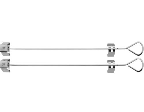 WMF Grillspiesse gross 2 teilig Edelstahl, L 46 cm, Clips: 7 x 3.5 cm