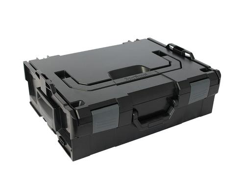 L-BOXX 136 schwarz schwarz mit anthrazitgrauen Schnappern