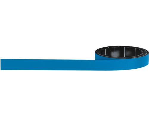 Magnetoplan Magnetband selbstklebend blau,10 mm x 1 m