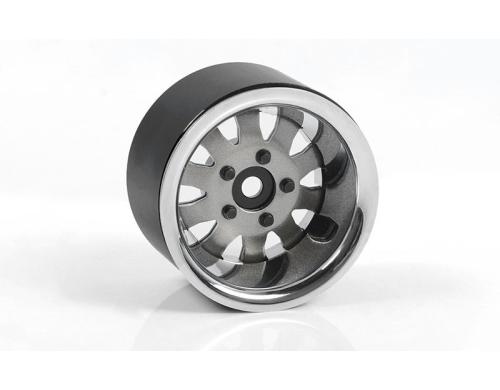 RC4WD 1.9 5 Lug Steel Wheels Silver 