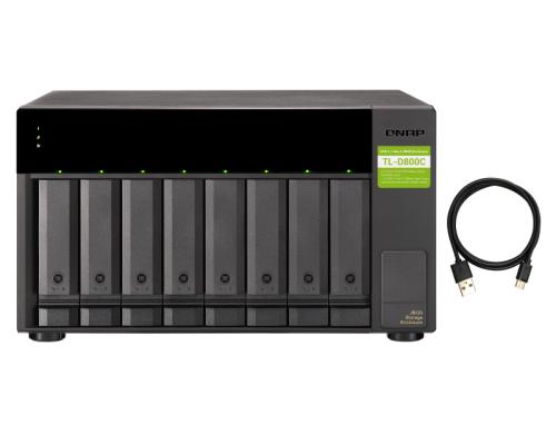 QNAP 8-bay Erweiterungseinheit USB-C 3.1 Gen2 10Gbps, redundante PSU