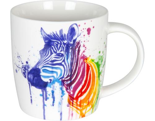 Knitz Tasse Zebra watercoloured Animals Fassungsvermgen 350ml