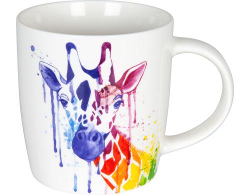 Knitz Tasse Giraffe watercoloured Animals Fassungsvermgen 350ml