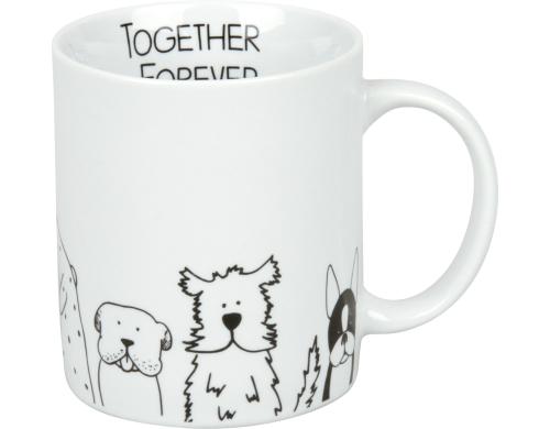 Knitz Tasse Funny Dogs Fassungsvermgen 300ml