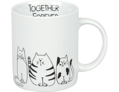 Knitz Tasse Funny Cats Fassungsvermgen 300ml