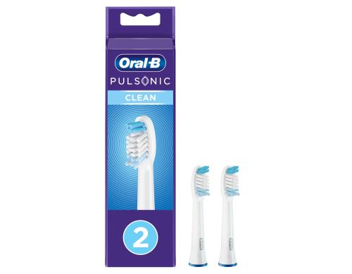 Oral-B Ersatzbrsten Pulsonic Clean 2er Aufsteckbrste fr Elektrozahnbrsten