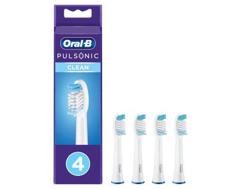 Oral-B Ersastzbrsten Pulsonic Clean 4er Aufsteckbrste fr Elektrozahnbrsten