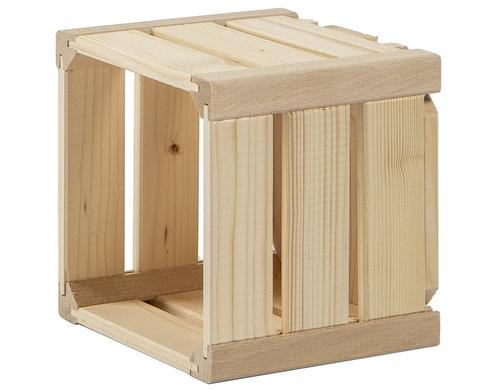 Holz Zollhaus B 1/8 CH-Holzharasse, Natur 17.5 x 17.5 x 16 cm, Fichte/Tanne/Buche